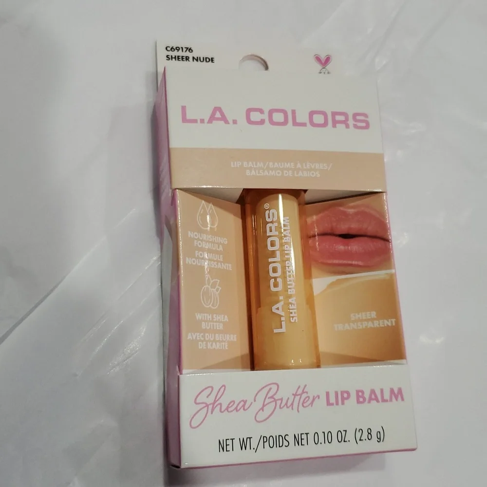 2pack shea butter enriched sheer transparent lip balms new‎